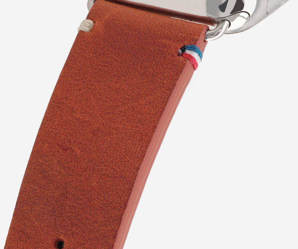 Drapeau français bracelet Apple Watch cuir vintage