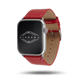Bracelet Apple Watch mixte rouge Simple tour made in france