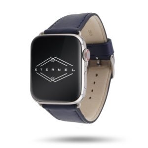 Bracelet Apple Watch cuir de vachette Holi marine
