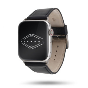 Bracelet Apple Watch cuir de vachette Holi noir