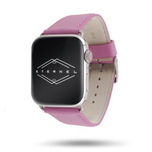 Bracelet Apple Watch cuir de vachette Holi rose