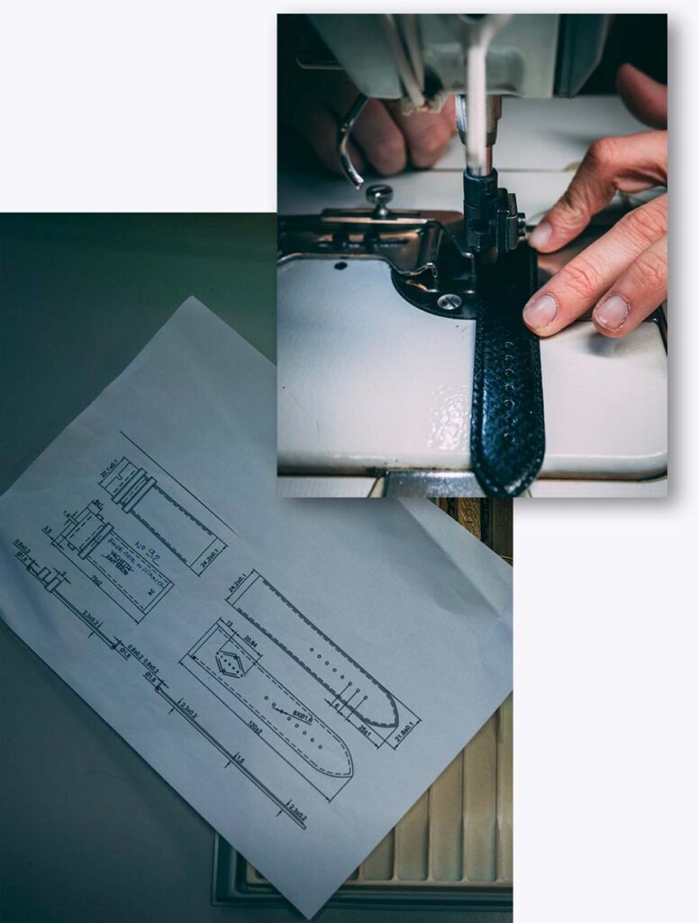 Atelier et croquis bracelet Apple Watch made in france