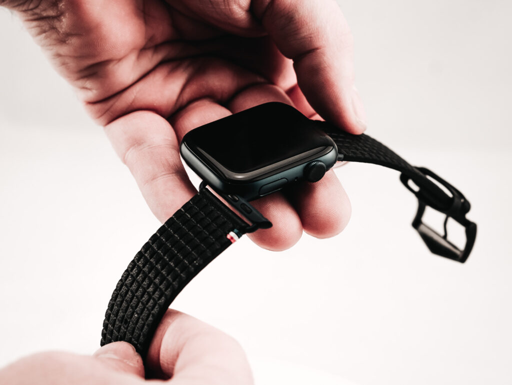Apple Watch space gray bracelet carbone noir