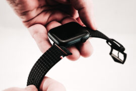 Apple Watch space gray bracelet carbone noir